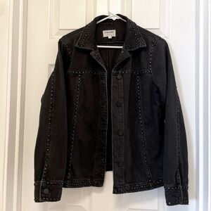 Frame Denim Charcoal Studded Jacket